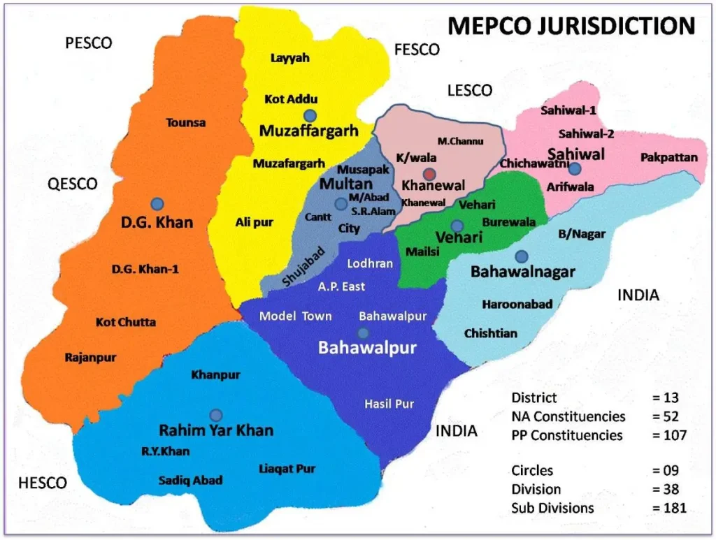 mepco jurisdiction map