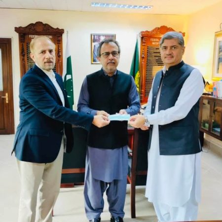 Check for flood relief